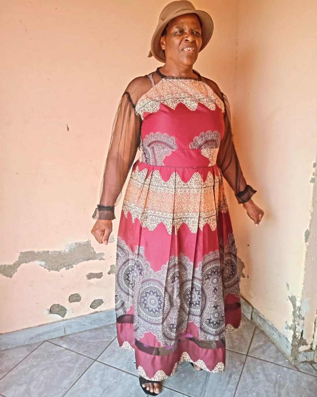 Custom Traditional Dress Side View